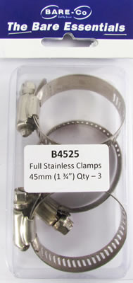Bare-Co B4525- Full Stainless Clamps 45 Mm