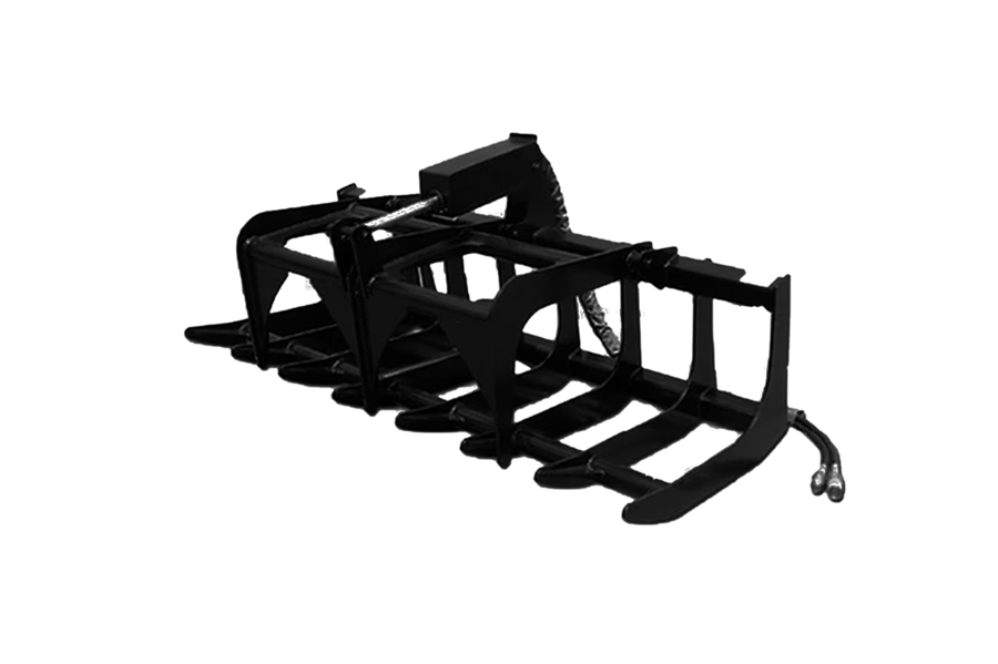 Economy single- and dual-cylinder root grapples