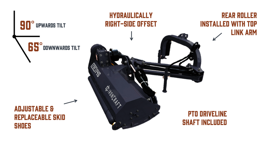 FRF Series Standard-Duty Offset Flail Mower