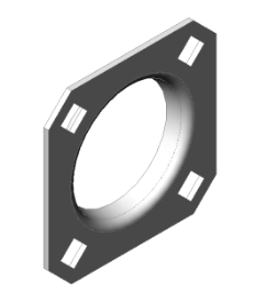 Vermeer 507496001- Flangette 80 MM Non Lube Plated