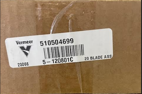 Vermeer 510504699- Blade Assembly CW 20 Pk - Bolts Included