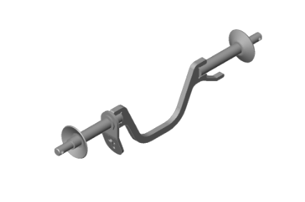 Vermeer 510544830- Two Point Quick Hitch Bar