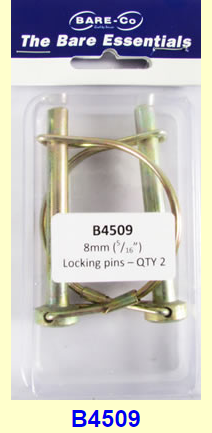 Bare-Co B4509- 8MM (5/16") Locking Pins