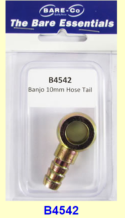 Bare-Co B4542- Banjo Fitting 10MM Hose Tail