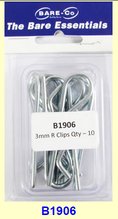 Bare-Co B1906- R Clips 3MM 10 Pack