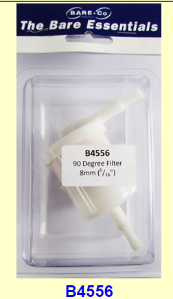 Bare-Co B4556- 90 Degree Fuel Filter 8MM (5-1