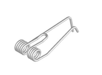 Vermeer 510543254- Tine Hook RH CW White TE 1710, 2510 & 3310