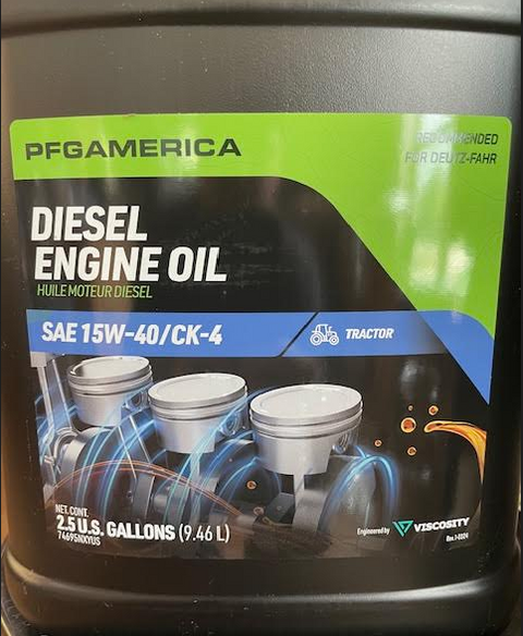 74695NXYUS- PFG EO 15W40 CK-4 (2.5) Gal Motor Oil