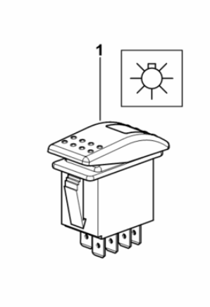 Deutz-Fahr 2.7659.271.0- Light Switch (5100g)