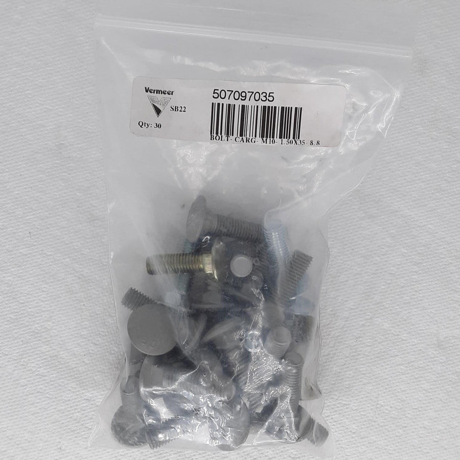 Vermeer 507097035- Carriage Bolt M10 1.5 x 35