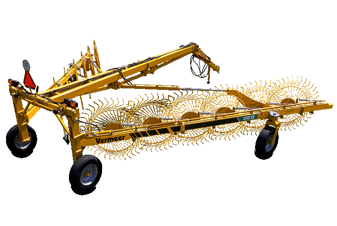 VRB12 High-Capacity Bifold Wheel Rake